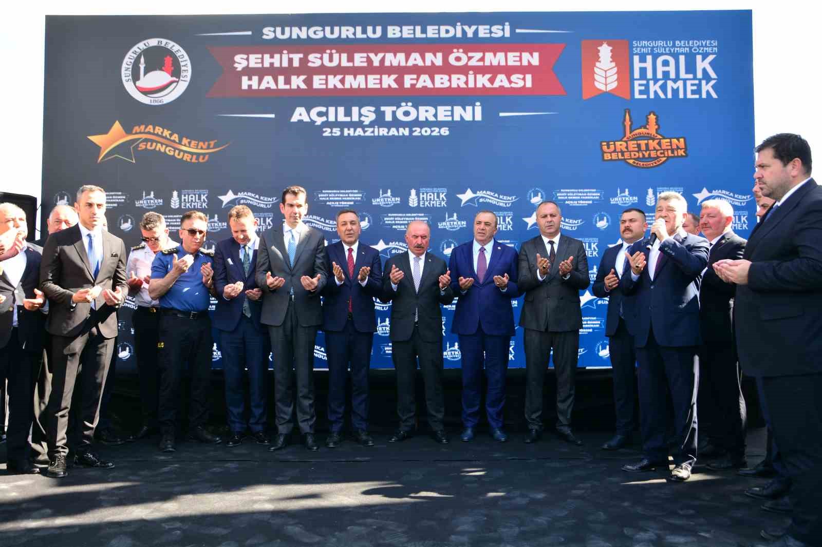 Sungurlu Belediyesi Halk Ekmek Fabrikası törenle açıldı: Günde 10 bin ekmek üretiliyor
