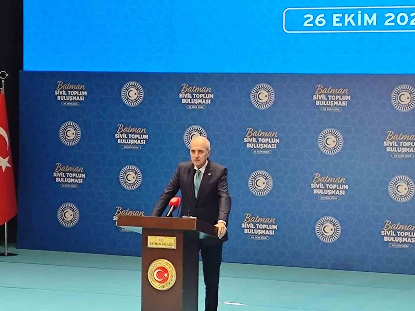 TBMM Başkanı Kurtulmuş: "Terörsüz bir bölgeyi inşallah inşa edeceğiz"
