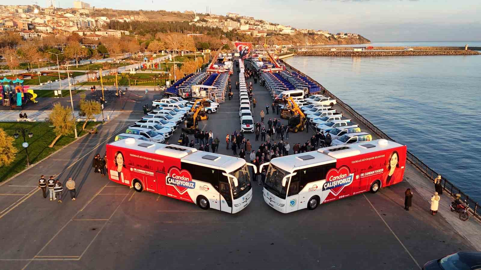 Tekirdağ’da dev yatırım: Yüzlerce araç alındı
