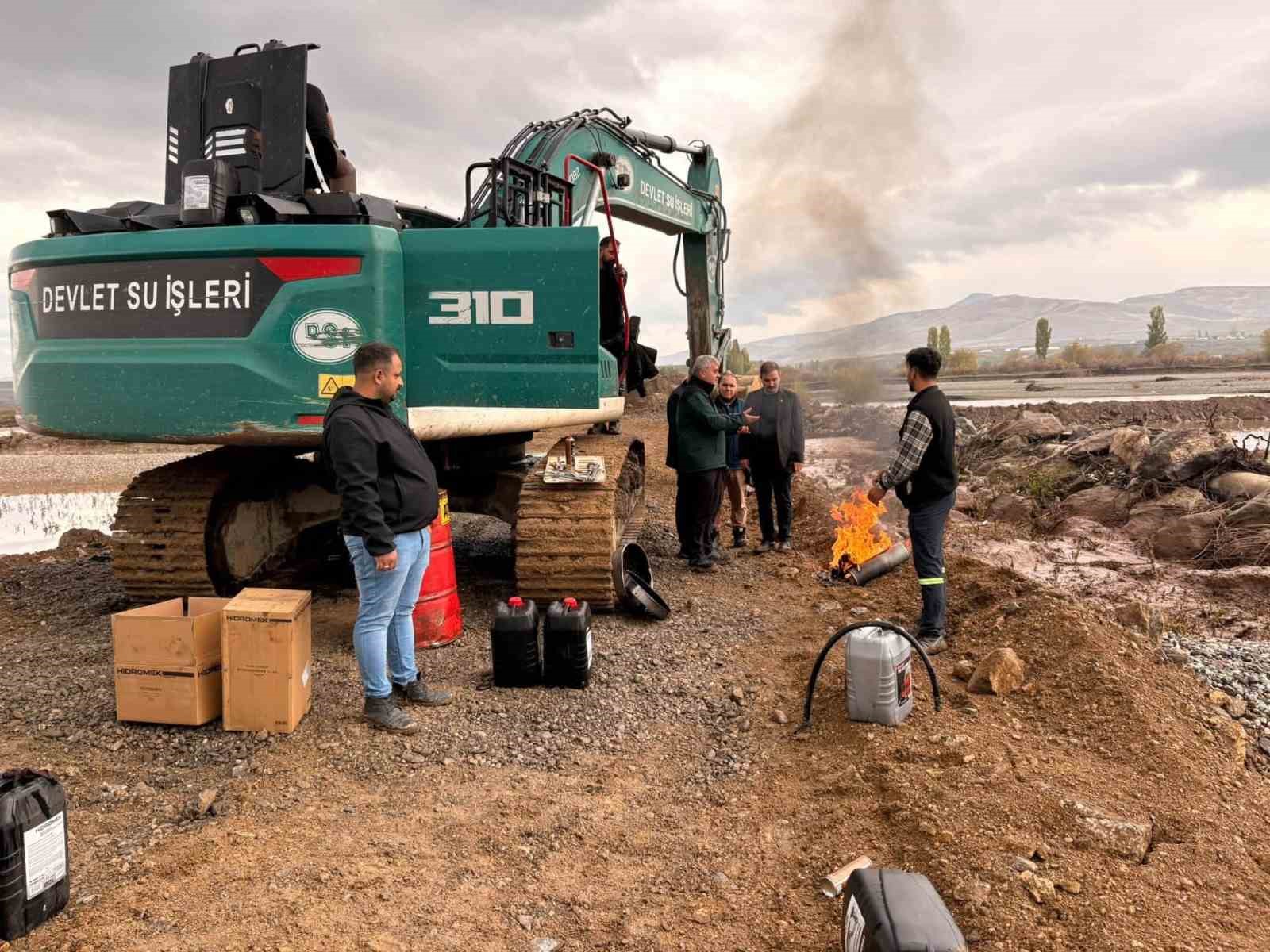 Tercan’da DSİ’nin yürüttüğü çalışmalar yerinde incelendi
