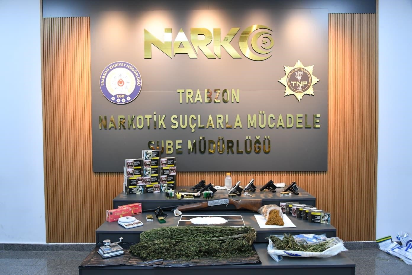 Trabzon’da 5 aylık takip uyuşturucu operasyonu ile sonuçlandı: 45 gözaltı
