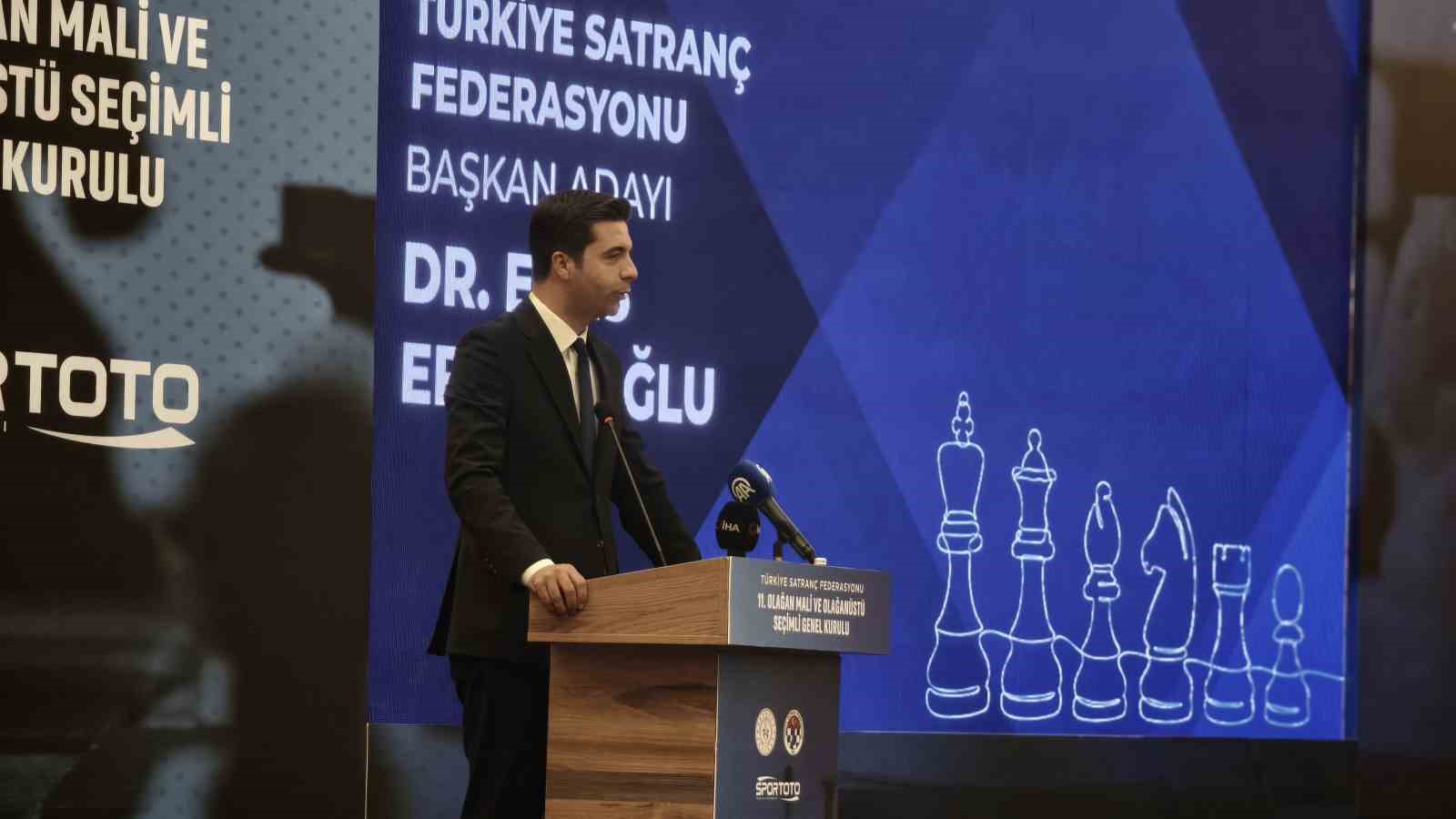 Türkiye Satranç Federasyonu’nda yeni başkan Enes Efendioğlu oldu
