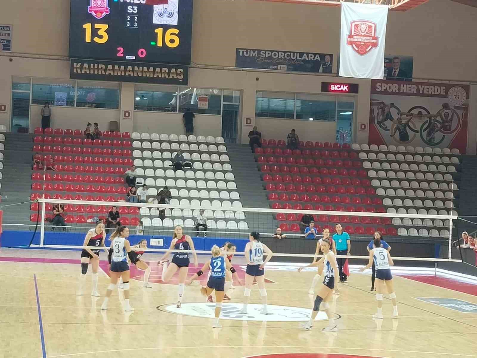 TVF 2. Lig: Kahramanmaraş Büyükşehir Belediyespor: 3 - Elazığ Belediyespor: 1
