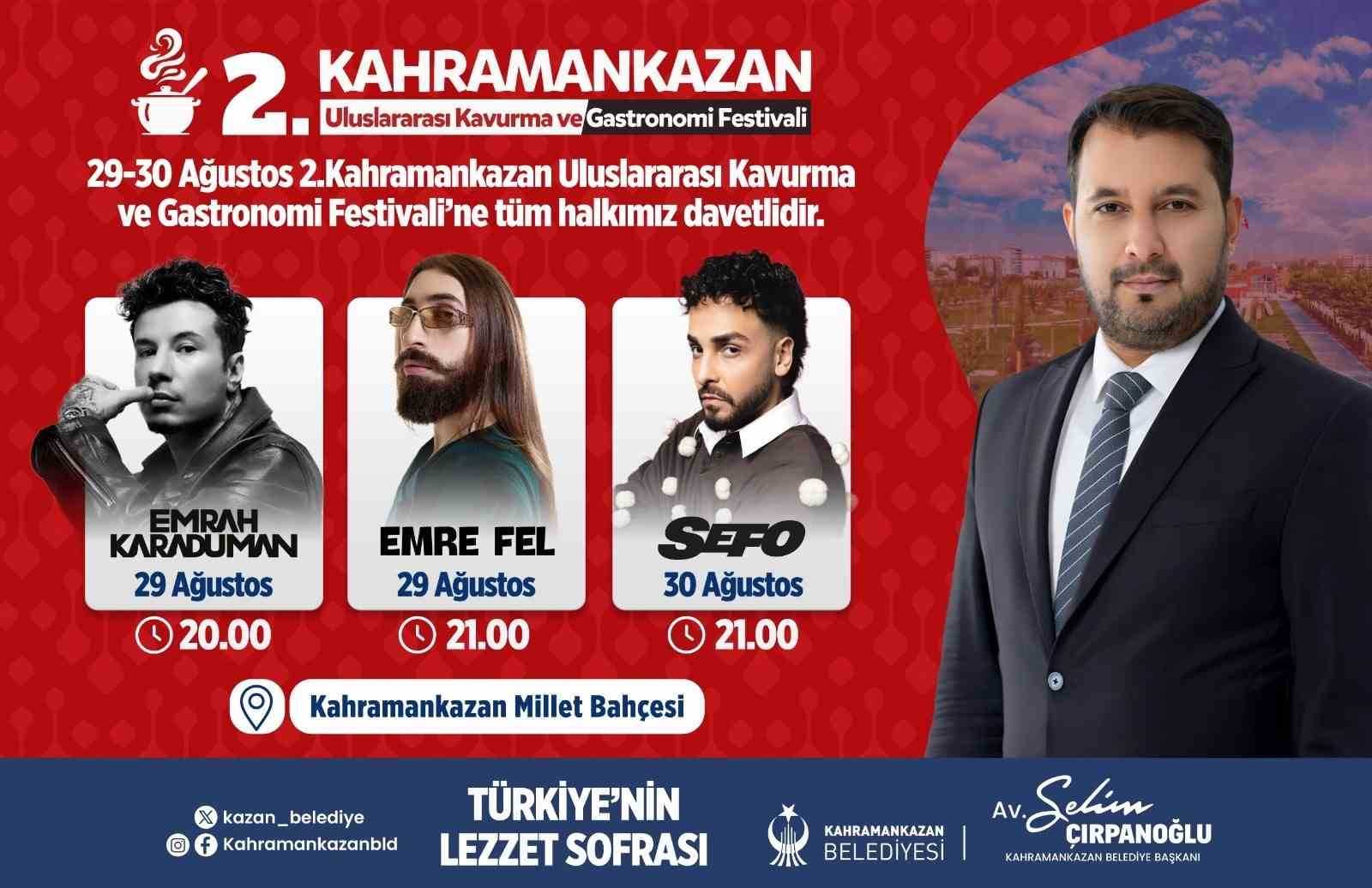 "Uluslararası Kavurma ve Gastronomi Festivali"nde hazırlıklar tamam
