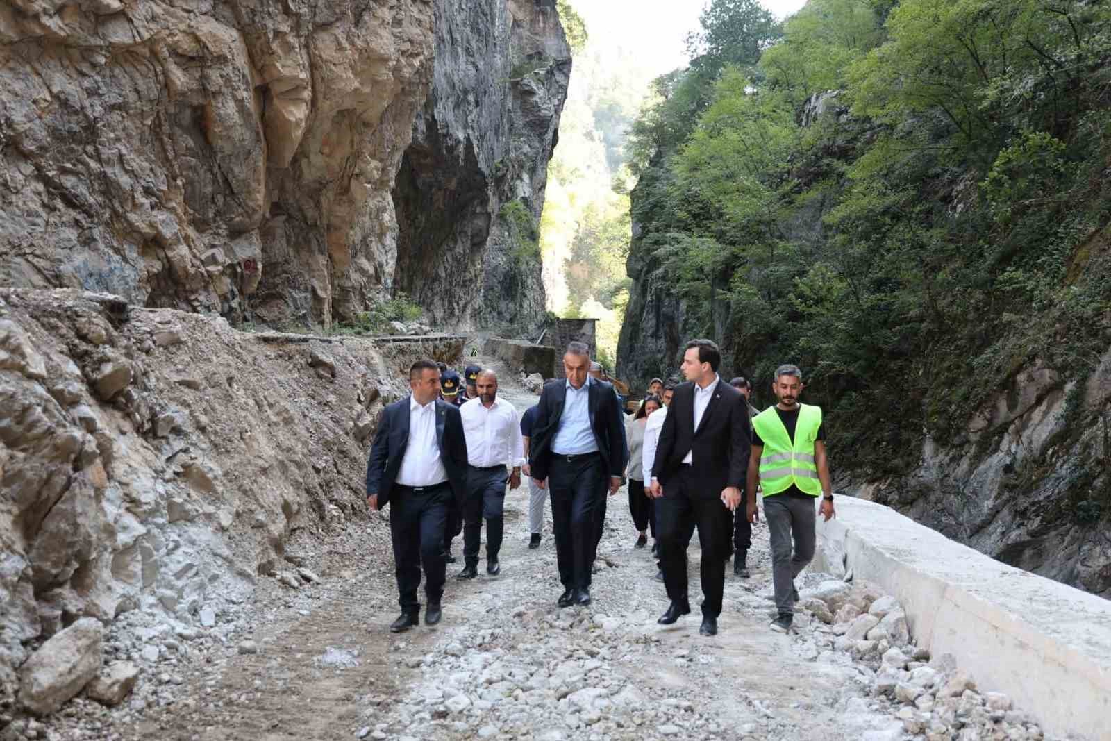 Vali Çağatay, Yenice ilçesinde incelemelerde bulundu
