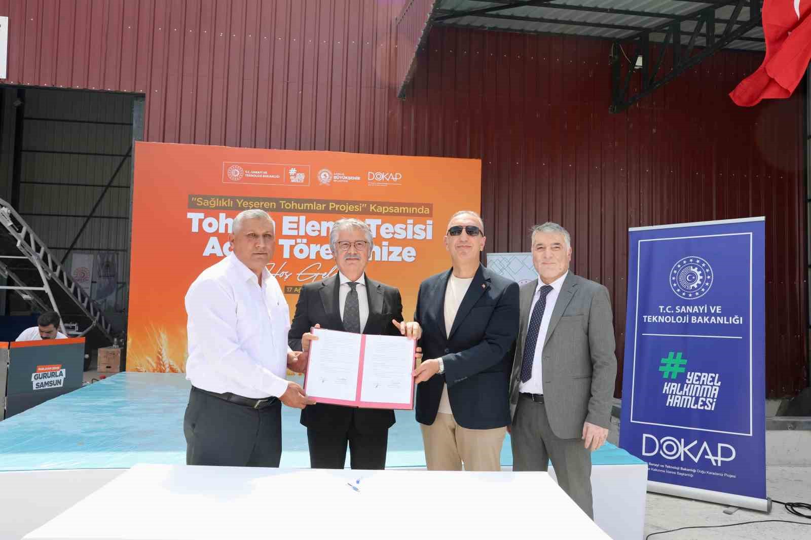Vezirköprü Tohum Eleme Tesisi hizmete açıldı
