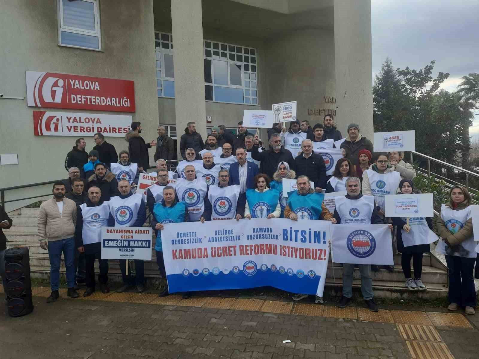 Yalova’da kamuda ücret eşitsizliğine dikkati çektiler
