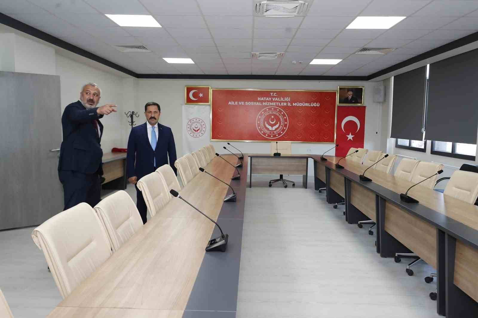 Yapımı tamamlanan Aile ve Sosyal Hizmetler il müdürlüğü binası hizmete açıldı

