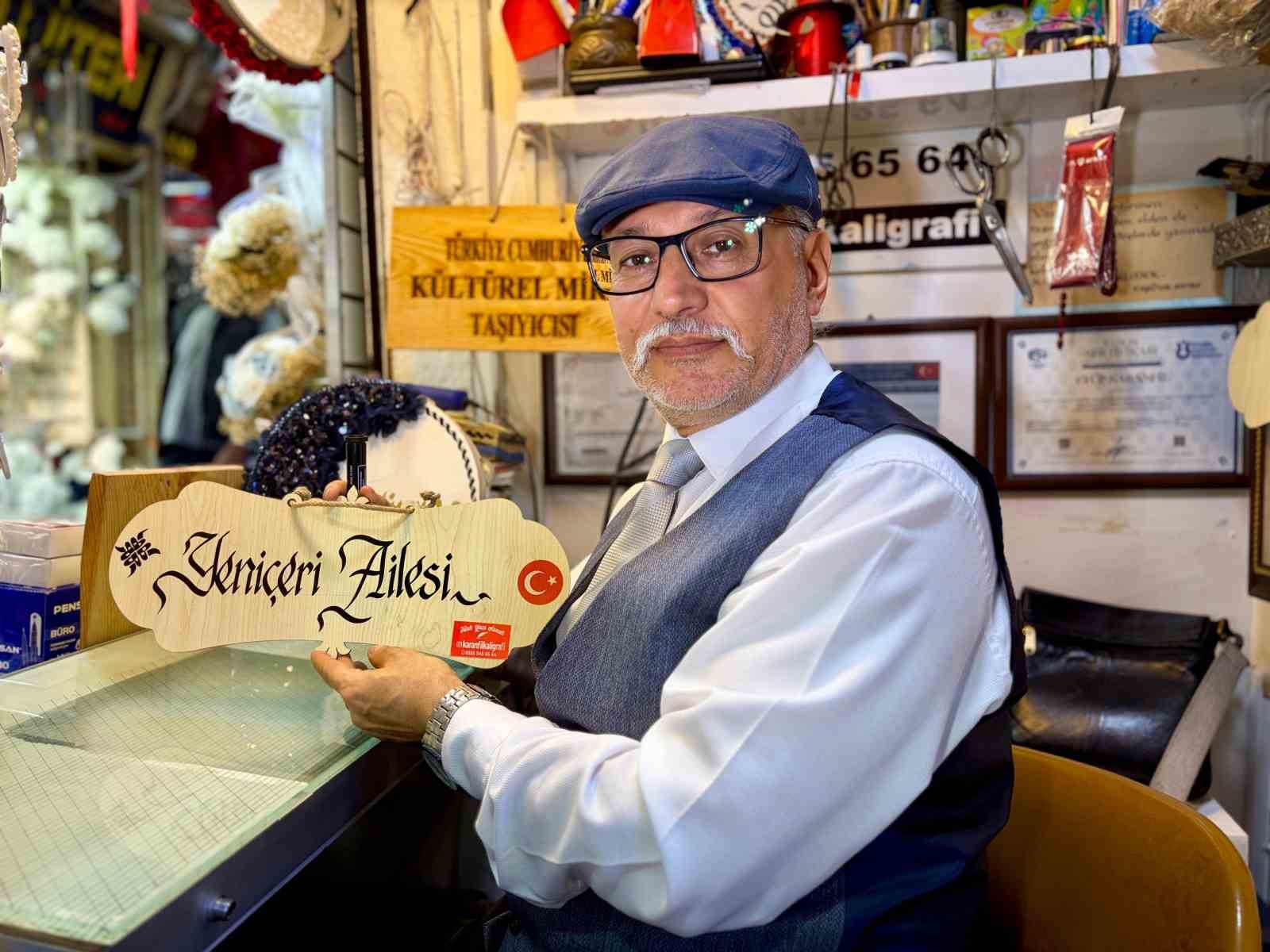 Yazmada güçlük çekiyordu, kaligrafi sanatında usta oldu
