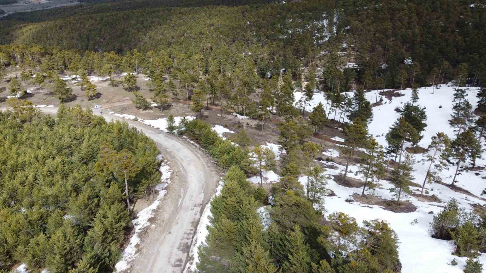 Yozgat’ın yükseklerinde kış ve bahar bir arada yaşanıyor
